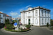 The main square in the town of Nordeste  Sao Miguel island, Azores islands, Portugal