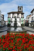 The town hall building of Ponta Delgada  Azores islands, Portugal