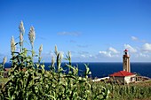The lighthouse of Ponta Garça  Sao Miguel island, Azores, Portugal