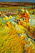 Multicolored salt deposits, Dallol Volcano, Ethiopia