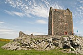 Smailholm Tower, 6 miles west of Kelso, Scotland, UK