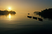 Fishing Boats at Sunrise, Northwest Cove, Nova Scotia, Canada