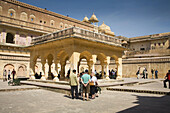 Man Singh I Palace, in the Amber Palace, also known as Amber Fort, Amber, near Jaipur, Rajasthan, India