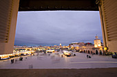 Djemaa el Fna Square view from the BCM Hotel. Marrakech. Morocco