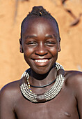Himba boy, Opuwo, Kaokoland, Namibia.