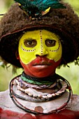 Tribu Huli en el Sing Sing de Paiakona, Sing Sing de Paiakona, 1Mount Hagen, Tierras Altas Occidentales, Papua Nueva Guinea, Papua New Guinea