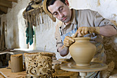 Spain. Cataluña. Girona. Costa Brava. Empordà. La Bisbal, typical ceramic