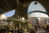 'Spain. Valencia. Colon Market, is a historic art nouveau building; it was built in 1914-16 by Francisco Mora'