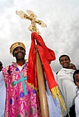 Africa,Eritrea,Asmara,Meskel is an annual religious holiday of the Eritrean Orthodox Church commemorating the discovery of the True Cross by Queen Eleni Saint Helena in the fourth century,It Includes the burning of a large bonfire, or Damera, based on the