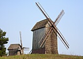 Old Wooden Windmills, Moraczewo, Cednicki Park, Wielkopolska, Poland