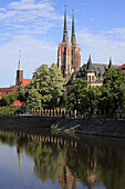 Poland, Wroclaw, Cathedral Island, Odra River