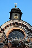Germany, Bavaria, Munich, Asam Church, architecture detail