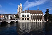 Switzerland, Zurich, Grossmünster, Cathedral
