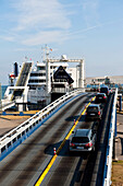 Ferry to Puttgarden, Fehmarn, Baltic sea, Schleswig-Holstein, Germany