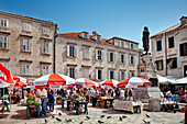 Market, old town, Dubrovnik, Dalmatia, Croatia