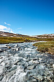 Fluß Rakkasjåkka, Lappland, Nordschweden, Schweden