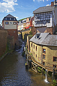 Saarburg, Amüseum, Hackenberger Mühle, Wasserfall (20m), Leukbach, Rheinland-Pfalz, Deutschland, Europa