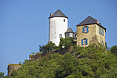 Burg (castle) at Kreuzberg near Altenahr, Eifel, Rhineland-Palatinate, Germany, Europe