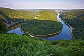 Saar loop near Orscholz, Mettlach, Saarland, Germany