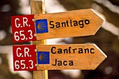 Signs, Way of St James, Spain