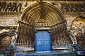 Santo Sepulcro Church. Main Door. Estella. Pilgrims Way to Santiago. Navarre. Spain.