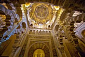 Interior of the Great Mosque, Cordoba. Andalusia, Spain