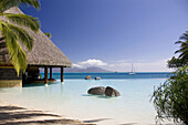 The sea at the InterContinental resort, Papeete, Tahiti Nui, Tahiti island, Society Islands, French Polynesia (May 2009)