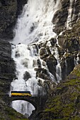 Waterfall, Trollstigen mountain road, Norway