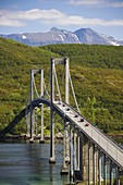 Tjeldsund Bridge near Narvik city, Norway