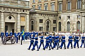 Changing of Guards ceremony, Royal Palace, Stockholm, Sweden (June 2009)