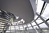 Reichstag Dome by sir Norman Foster, Berlin. Germany