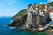 Riomaggiore. Cinque Terre. Liguria. Italian Riviera. Italy.