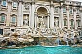 Trevi Fountain. Fontana di Trevi. Architect Nicola Salvi. Lazio. Rome. Italy.