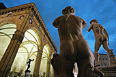 Statue of David by Michelangelo. 1501 _ 1504. Piazza della Signoria. Florence. Tuscany. Italy.