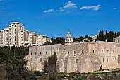 Israel, Jerusalem, St Cross Monastery, Greek Orthodox Patriarchate, fortified walls