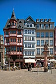 Frankfurt on the Main, Romerplatz, Romerberg, Old Houses, Hesse, Germany