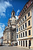 Neumarkt, Frauenkirche, Church of Our Lady, Dresden, Saxony, Germany