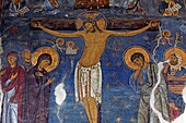Serbia, Studenica Monastery, founded by Grand Prince Stefan Nemanja, Church of the Virgin, late 12th century, Orthodox, christian, religious, colour, interior, indoor, frescos, wall paintings