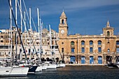 Malta, Valletta, Vittoriosa, Birgu, marina and waterfront