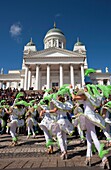 Finland, Helsinki, Helsinki Day Samba Carnaval in Senate Square, Senaatintori, NR