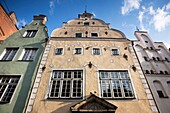 Latvia, Riga, Old Riga, Vecriga, Three Brothers houses, oldest in city