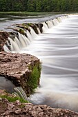 Latvia, Western Latvia, Kurzeme Region, Kuldiga, Ventas Rumba, Kuldiga Waterfall, widest waterfall in Europe, width 275 meters