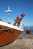 Fishing boat, Faro de Jose Ignacio Atlantic Ocean resort town, Uruguay