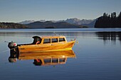 Lake Nahuel Huapi at Manzano Bay, Puerto Manzano, Villa La Angostura, Road of the Seven Lakes, Lake District, Neuquen Province, Argentina