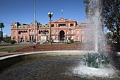 Argentina, Buenos Aires, Plaza de Mayo and Casa Rosada presidential palace
