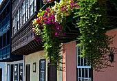 Arquitectura tradicional Balcones Típicos Avenida Marítima Ciudad Santa Cruz de la Palma Isla La Palma Provincia Santa Cruz Islas Canarias España