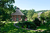 Reed thatched house on the Island of Rügen, Mecklenburg-Vorpommern, Germany