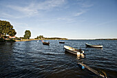 View across the bay, Rügener Bodden, Island of Rügen, Mecklenburg-Vorpommern, Germany