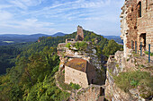 Castles of Altdahn, Grafendahn, Tanstein near Dahn, Palatinate Forest, Rhineland-Palatinate, Germany, Europe