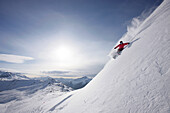 Skifahrer, Symphony Bowl, Whistler, British Columbia, Kanada